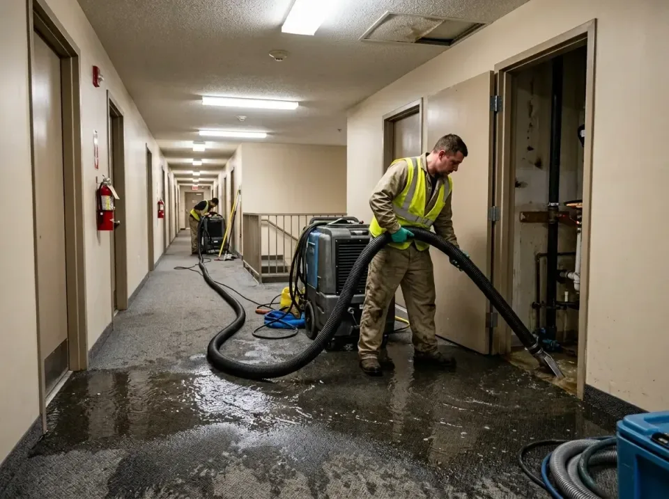 multi-unit-apartment-hallway-f-005 — frequently asked questions, Emergency Burst Pipe Water Extraction & Removal in Park Hil…